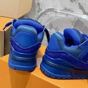 Chaussures de marche décontractées de luxe pour hommes et femmes, baskets de sport à lacets de haute qualité, en cuir véritable pour l'extérieur - Product Image 3