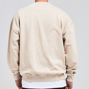French Terry <b>Sweatshirt</b> Pullover Acid Wash Unisex Crewneck <b>Oversized</b> <b>Vintage</b> Mock Neck <b>Sweatshirt</b> for Men MADE BY HS - Product Image 6
