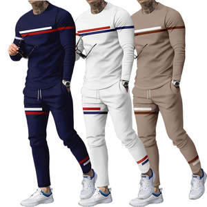 Ensemble de deux pièces pour homme, t-shirt de sport décontracté à col rond et manches courtes pour l'automne et l'été - Product Image 4
