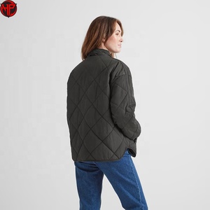 Chaqueta acolchada para mujer con cremallera, abrigo de invierno acolchado, transpirable, cortavientos, informal, tipo burbuja. - Product Image 6