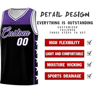 ชุดบาสเก็ตบอลแบบกำหนดเอง โลโก้ทีม ชื่อ หมายเลข มหาวิทยาลัย แคมปัส ชุดฝึกซ้อม ชุดกีฬา พิมพ์ลายดิจิทัล โพลีเอสเตอร์ 100% คอวี - Product Image 3