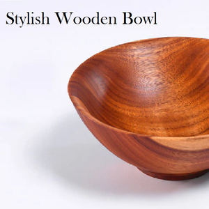 ชามไม้สำหรับเสิร์ฟอาหารและผลไม้อบแห้ง ทนทานเป็นพิเศษ น้ำหนักเบา เหมาะสำหรับเสิร์ฟและจัดเก็บ ใช้ได้ทั้งที่บ้านและโรงแรม - Product Image 3