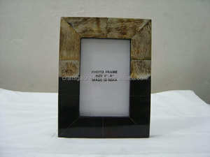Customized Handmade Geometric Tabletop Photo Frames Resin <b>Wood</b> Inlay Eco-Friendly Polished Technique Buddhism Theme Home <b>Gifts</b> - Product Image 2