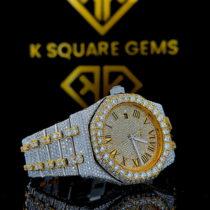 Montre de luxe unisexe de haute qualité, analogique, en acier inoxydable, mouvement à quartz automatique, résistante à l'eau, avec bracelet en cuir, à vendre - Product Image 1