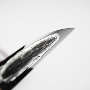 Damascus Steel Drop Point <b>Knife</b> Blade 0.6mm Thickness Bevel Edge <b>Kitchen</b> <b>Knife</b> Single Blade DIY Grade - Product Image 4