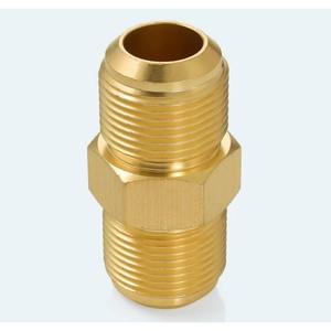 Acoplador Industrial de Latón BrassBlizz de 2 Piezas, Unión de 3/4 con Rosca 1-1/16-14, 45 Grados, SAE 1050 PSI, Conexión de Latón para Aire Acondicionado, Hidráulica y Combustible - Product Image 3