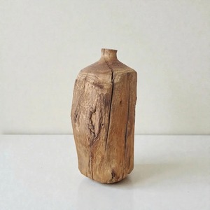 Handmade Rustic Wooden Vases Minimalist Unique Wood Decorative Vase Wabi Sabi Japanese Style Solid Wood Shelf Decor Artistic Pot - Product Image 3