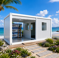 Maison conteneur en acier modulaire de luxe, pliable, détachable, personnalisable, respirante, pour immeuble de bureaux de 40 pieds, mobile et préfabriquée