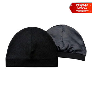 Bonnet en satin uni unisexe respirant et soyeux, personnalisable, idéal pour dormir la nuit - Product Image 1