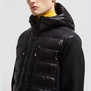 Veste d'hiver matelassée pour homme, best-seller, nouvelle arrivée, veste en cuir avec décoration en fourrure, service OEM - Product Image 3