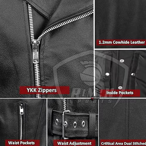 Nuevo Chaleco de Cuero para Hombre, Diseño Personalizado, Transpirable, Estilo Moderno, para Uso en Exteriores, en Venta - Product Image 4