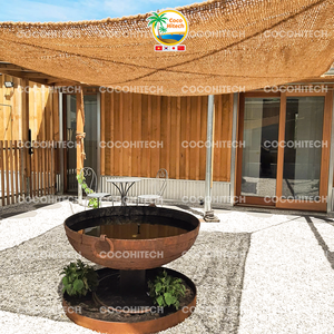 Voile d'ombrage en fibre de coco écologique 100% naturelle, épaisseur 5 mm, pour terrasse extérieure et plage, fabriquée au Vietnam - Product Image 1