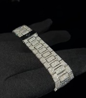 Luxuriöse Elegante Herren-Armbanduhr mit Abgerundeter Quadratischer Form, Mechanisches Uhrwerk ETA, Edelstahl 40mm 20mm Armband, Kristall-Diamant-Lünette, Analog, 100 Bar