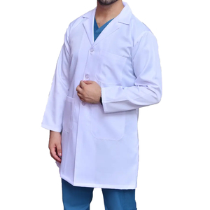 Bata de Laboratorio, Ropa Médica, Uniforme de Protección, 100% Algodón, Tela Resistente, Múltiples Bolsillos, Diseño Ergonómico y Detección de Agujas, Hospital - Product Image 1