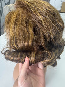 Vente chaude Piano Mélange Couleur Super Bouncy Perruque Avec Frontal Super Double Dessiné Vietnamien Cheveux Humains - Product Image 2