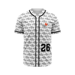 Maillot de baseball boutonné respirant à séchage rapide en maille pour le jour du match, l'entraînement, uniforme d'équipe, fournisseur OEM en gros - Product Image 6