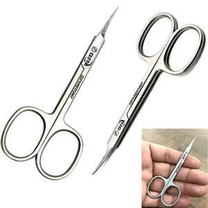 Ciseaux à cuticules professionnels à lame incurvée, 4 pouces, en acier inoxydable, outil de manucure et pédicure de précision, outil de soin des ongles - Product Image 3