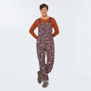 Women's Solid <b>Floral</b> Print Denim Overalls Mid Waist Regular Fit Casual Elegant Y2K Style Summer 100% Cotton Waterproof - Product Image 6