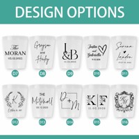 Gobelets en plastique jetables écologiques Hello Summer avec motif de dessin animé pour les événements de fête sur la plage