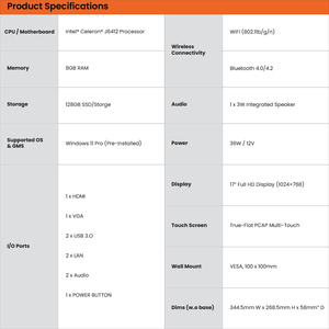 ขอ<span class=keywords><strong>แนะนำ</strong></span>17 "หน้าจอสัมผัสกันน้ำอุตสาหกรรม AIO 10จุดทั้งหมดในหนึ่ง capacitive หน้าจอสัมผัสแผงพีซี - Product Image 5