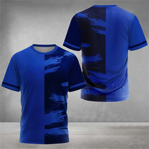 T-shirt à coupe décontractée, style streetwear confortable, mode urbaine, design contemporain, look décontracté, t-shirt en coton mélangé doux - Product Image 3