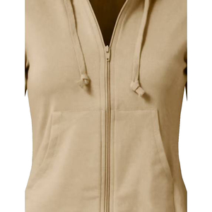 Survêtement pour femmes de qualité supérieure, deux pièces, manches longues, 100% coton, couleur unie, respirant, vente en gros - Product Image 4