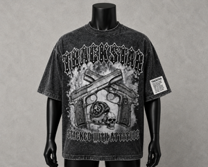 Custom Acid Wash Rhinestone <b>Gothic</b> Graphic T <b>Shirt</b> Oversized Heavyweight Cotton Vintage Streetwear Drop Shoulder Tee - Product Image 5