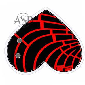 Support d'extension de cils en acrylique personnalisé avec aimants, motif Cœur Concha Rouge et Noir, logo personnalisé, instrument de beauté - Product Image 5