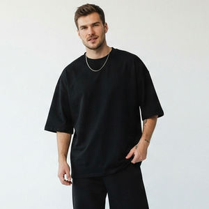 Camiseta de Algodón para Hombre, Estilo Oversize con Gráficos, Tejido Grueso y Transpirable, Corte Holgado, Estilo Urbano, Logotipo Personalizado - Product Image 6