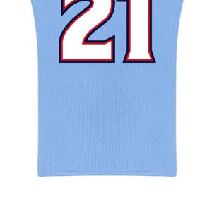 Ventes en gros d'uniformes de football américain à manches courtes en polyester personnalisés pour hommes, maillots imprimés par transfert thermique de haute qualité - Product Image 6