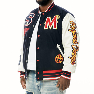 Custom Unisex American Style University College Letterman Baseball Varsity Bomber Jackets Supplier for <b>Men</b> Manufacturer - Product Image 2