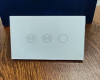 Interrupteur Wi-Fi pour rideaux et volets, double/triple, pour domotique, compatible Israël, 1/2/3 voies, contrôle via application Tuya