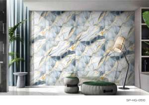 Regal Gold - Baldosa de Porcelana de Alto Brillo, Formato Grande 600x1200, Superficie Pulida Premium, para Paredes y Pisos, Uso en Interiores y Exteriores - Product Image 4