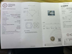 Diamantes Sueltos al por Mayor de 1.29ct, Corte Cojín, Claridad VVS, Certificados por IGI, Diamantes Rosados de Fantasía Cultivados en Laboratorio CVD para Joyería - Product Image 3