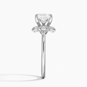 BOJ <b>Ring</b> 0121 Asscher Cut 925 Silver Prong Setting Solitaire <b>Diamond</b> <b>Ring</b> 2ct D Color VVS1 Moissanite GRA Certified - Product Image 3