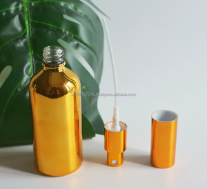 SAM Luxury Gold Coating Matte Fine Mist Spray <b>Bottle</b> <b>Aluminium</b> Essential Oil Perfume Fragrance Mister Home Room Spray Wholesale - Product Image 3