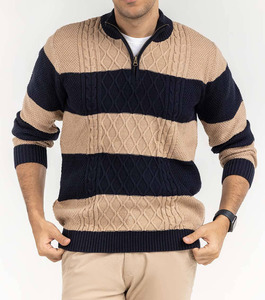 Suéter informal de gran tamaño para hombre, transpirable, de alta calidad, tejido grueso de lana/acrílico para invierno. - Product Image 1
