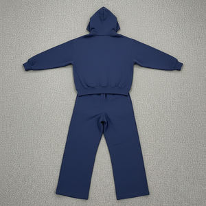 Pantalones Deportivos con Capucha de Alta Calidad, Lavado Ácido, Estilo Vintage, Corte Ajustado, Logotipo Bordado, Personalizables, Unisex, 2 Piezas - Product Image 5