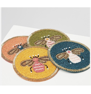 Sous-verres perlés de haute qualité, motif coccinelle, style dessin animé, tapis et supports décoratifs pour boissons - Product Image 6