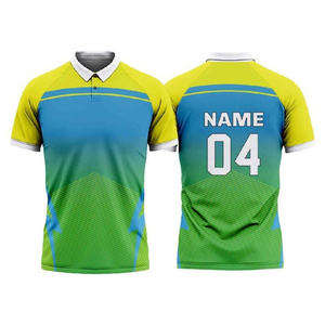 บริการผลิตเสื้อคริกเก็ตแบบ OEM พร้อมโลโก้แบบซับลิเมชั่นตามสั่ง เสื้อแขนสั้นระบายอากาศได้ดี ดีไซน์ใหม่สำหรับทุกเพศ ผู้ผลิตเสื้อผ้าขายส่ง - Product Image 1
