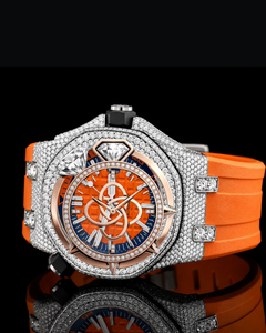 Reloj de Lujo Automático con Diamantes Moissanite para Hombre, Completamente con Piedras VVS, Reloj de Acero Inoxidable - Product Image 3