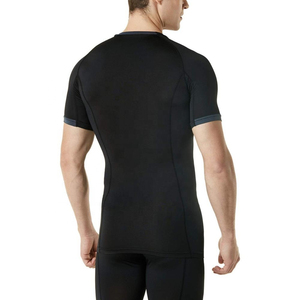 Rashguard à manches courtes personnalisé pour hommes, pour adultes, OEM ODM, marque privée, rashguard à manches courtes pour hommes, antibactérien, séchage rapide - Product Image 3