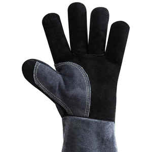 Gants de travail industriels d'extérieur à manches longues pour soudage TIG, en cuir de vachette anti-chaleur, prix de gros, pour soudeurs - Product Image 4