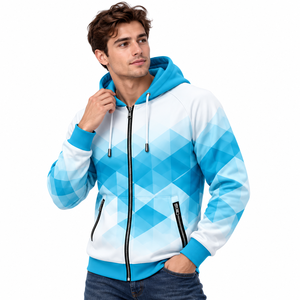 Sweat-shirt à capuche innovant entièrement imprimé, vêtement de sport personnalisé, production textile, OEM, ODM, exportateur de marques privées - Product Image 1
