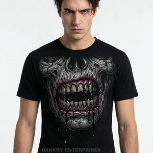 T-shirt Homme Evil Jester, T-shirt graphique Joker, imprimé Clown d'horreur vintage, streetwear personnalisé, t-shirt en coton de haute qualité, prix d'usine - Product Image 2