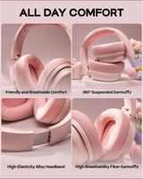 AULA G7 Pro Over-Ear Wired/Wireless untuk Headset Gaming Kulit dengan Driver Dinamis 5.2, Daya Tahan Baterai 10-15 Jam, Latensi Rendah.