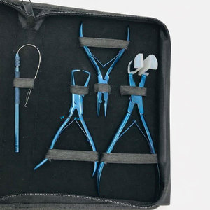 เครื่องมือต่อผมระดับมืออาชีพ ทำจากเหล็กกล้าไร้สนิมเกรดผ่าตัด พร้อมคีมและเข็มแบบวงแหวน C ใช้ซ้ำได้  รับผลิตตามแบบส่วนตัว - Product Image 5