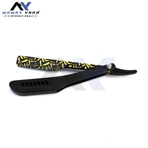 Navaja de Afeitar Profesional de Acero Inoxidable con Bloqueo Deslizante, Plegable, de Una Sola Hoja, para Afeitado Clásico en Húmedo - Product Image 2