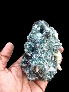 เฮอแลนไดต์สีเขียวธรรมชาติพร้อมแร่สติลบิท ชุดคริสตัลพรีเมียมสำหรับตั้งโชว์ สะสม บำบัดรักษา ของขวัญตกแต่ง - Product Image 3