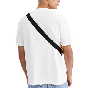 Men's <b>White</b> Short Sleeve T-Shirt Regular Fit O-Neck Cotton Jersey Casual Solid Color <b>Plain</b> Dyed Knitted Top - Product Image 1